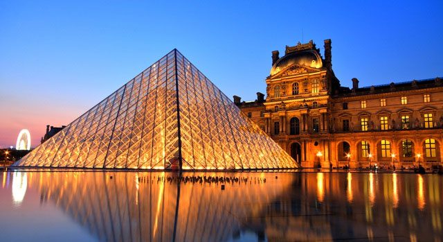 The Louvre Museum was once a royal palace.