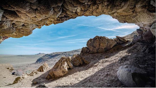 Hidden Cave at Grimes Point, Nevada, USA