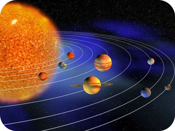 Simulation of forces in the universe.