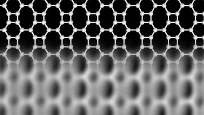 The new carbon network is similar to graphene but has a much more complex microstructure.