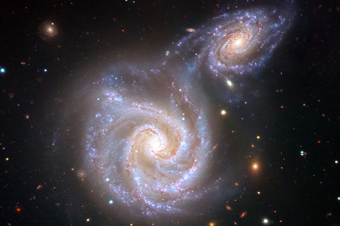 The massive Milky Way and the smaller "Gaia Sausage" are about to collide