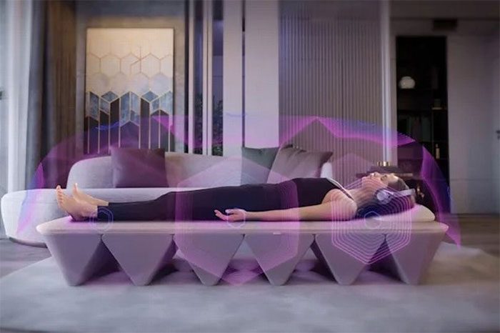 The new premium bed uses "SoundHealing" technology