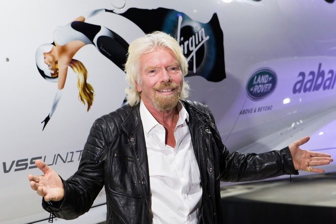 Portrait of Billionaire Richard Branson.