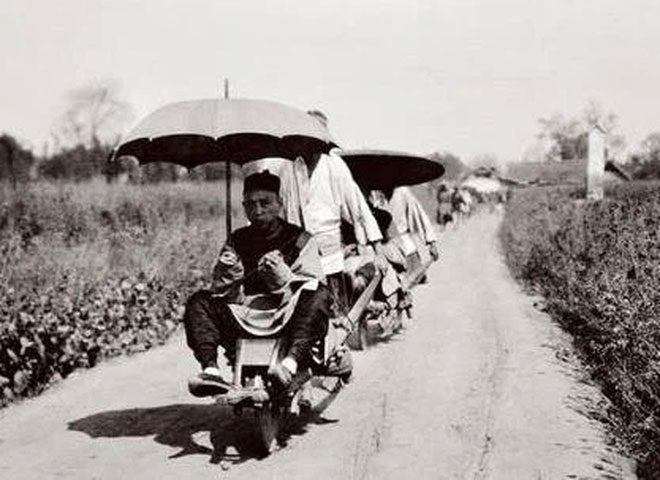 Single-wheeled vehicles were very popular during the Qing Dynasty