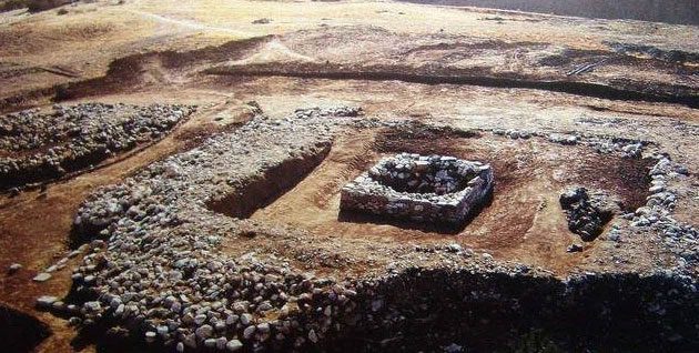 The pyramid structure discovered at the Hongshan Cultural Site.
