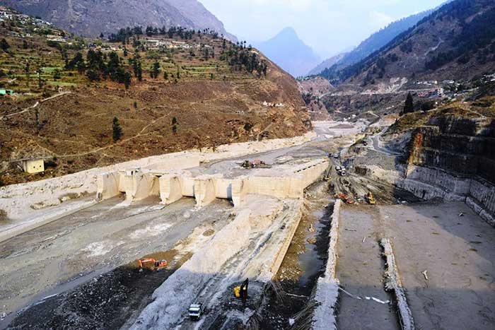 Tapovan Vishnugad hydropower plant destroyed after the horrific flood on February 7