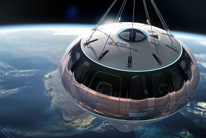 The 6-hour journey allows passengers to hold a wedding 30km above the ground.