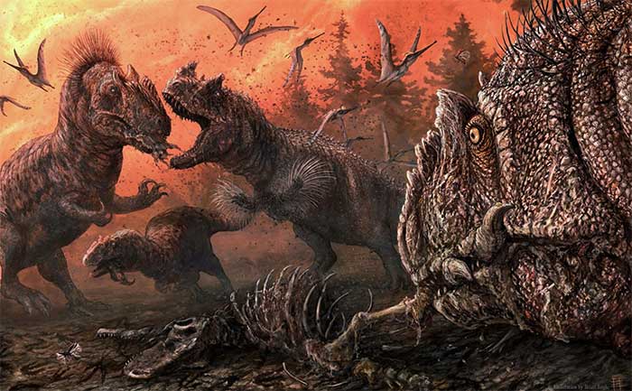 Dinosaurs experienced a significant decline in numbers starting 2 million years before this collision