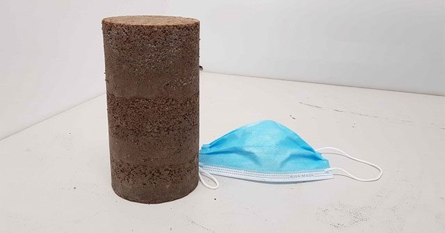 The final product made from two recycled materials.