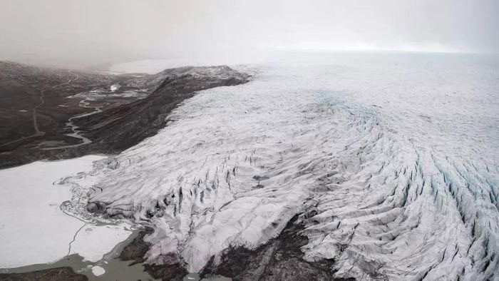 Ice in Greenland seen in May this year.