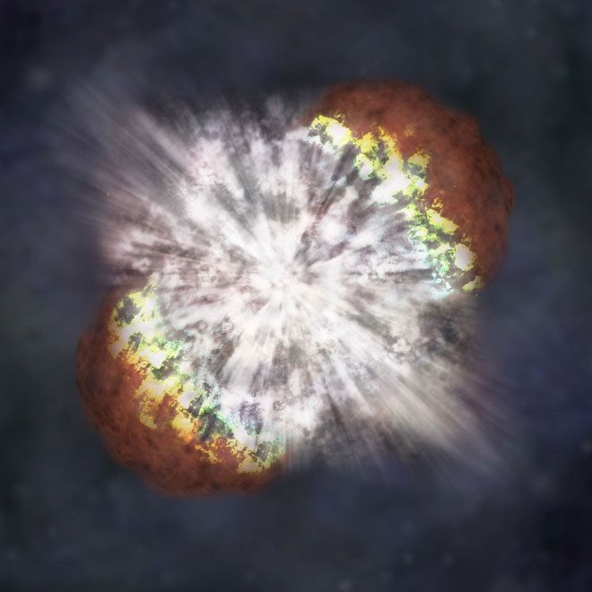  First moments of the supernova. 