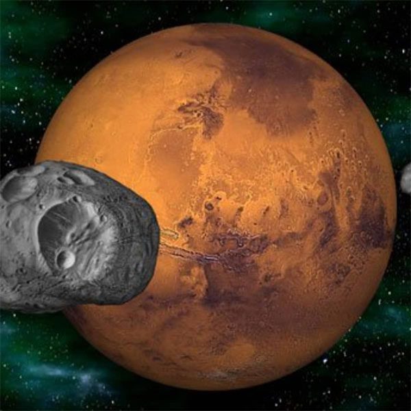 Mars and Phobos