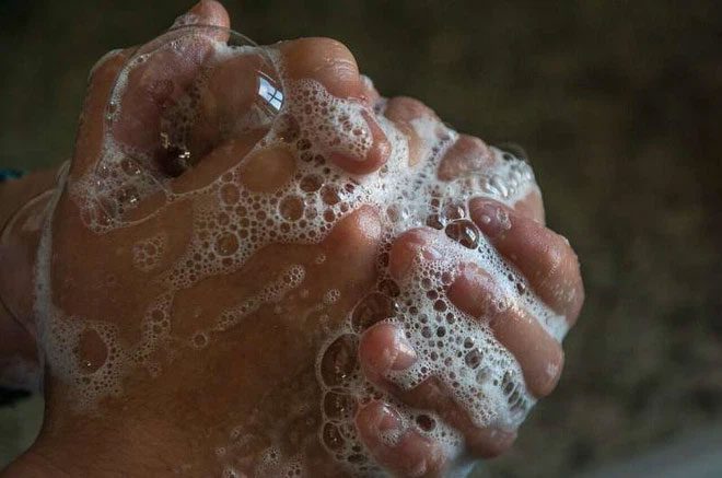 Handwashing requires at least 20 seconds, whether or not soap is used.