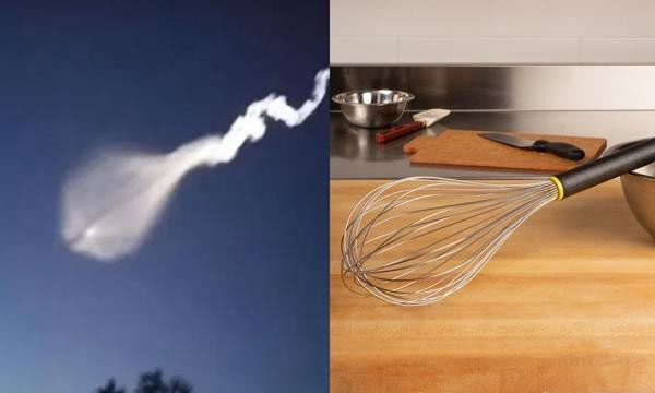 Some believe the strange object looks very much like a whisk.