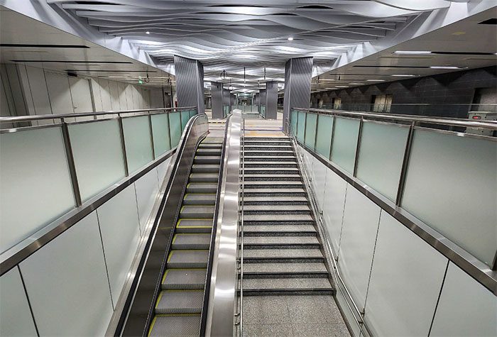 The first floor of Ba Son Station includes facilities for passengers