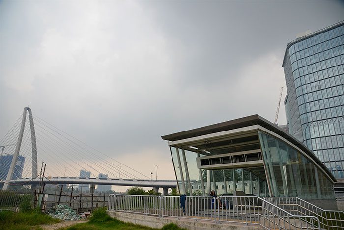 Entrance 3 of Ba Son Station near the Saigon River has been completed