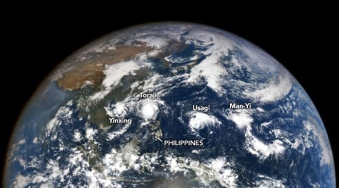 Four storms appeared in the Pacific on November 11.