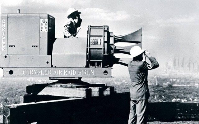 The Chrysler Air Raid Siren is one of the largest and most powerful warning devices ever created