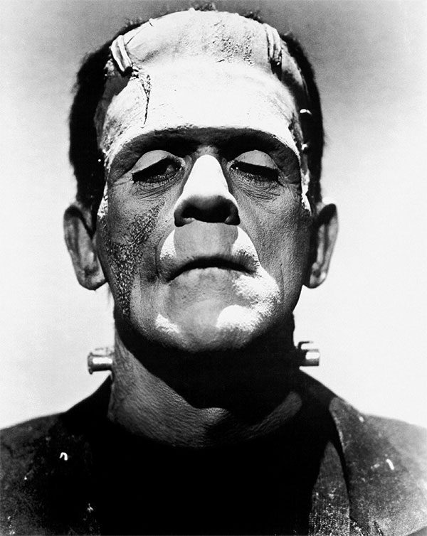 Frankenstein - created by Jack Pierce (1931).