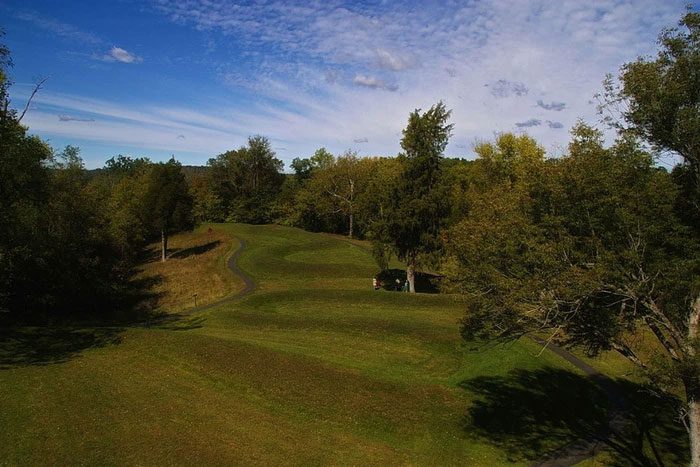 No artifacts or burials have been found around the serpent mound area.