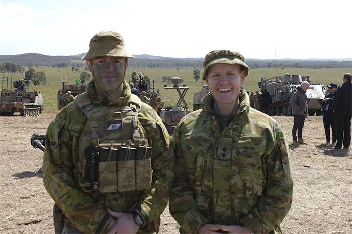 Lieutenant Colonel Jakes Penley (left) and Lieutenant Colonel Adam Hepworth (right)