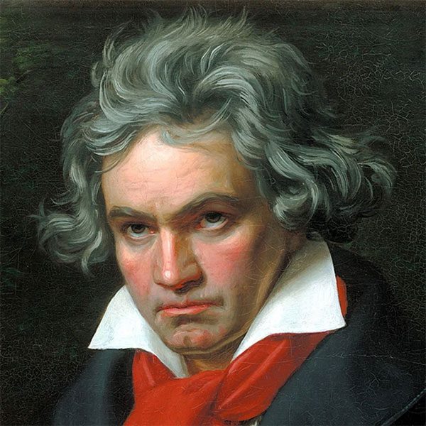 Painting of Beethoven - the great composer with immortal works famous even to this day