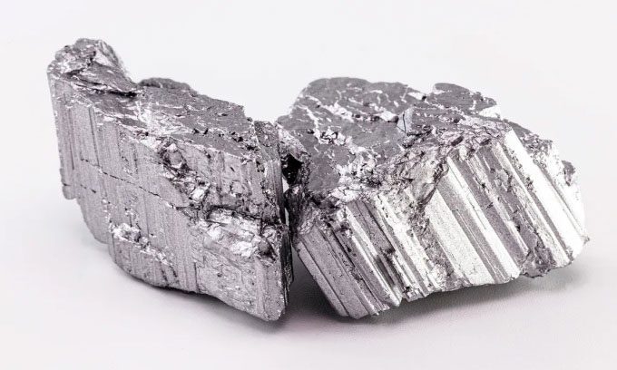 Neodymium, a rare earth element that is extremely difficult to extract.