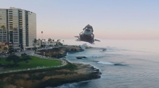 The innovative design allows the vehicle to fly.
