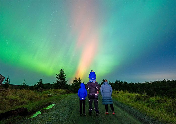 Aurora in Newcastle upon Tyne, England, on October 10.