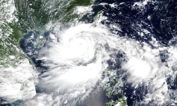 Satellite image of Typhoon Yagi on September 4.