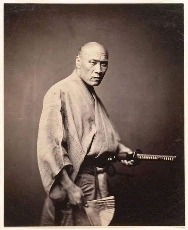 A real Japanese samurai, 1866