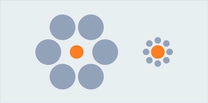 Orange Circle Illusion