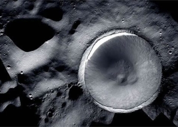 astonishing photo of the south pole of the moon at 183 degrees brightly illuminated 129919