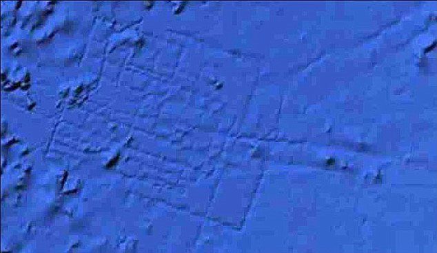 Trace of Atlantis on Google Earth in 2009.