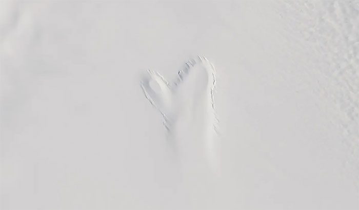 Ghost hand suddenly appears in the icy region of Greenland