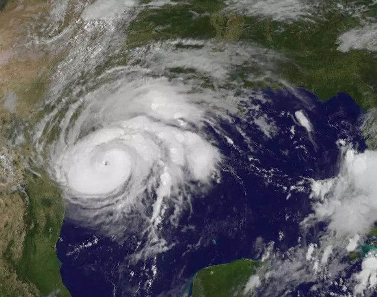 Hurricane Harvey from space.