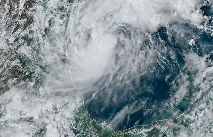 Satellite image of Hurricane Milton.