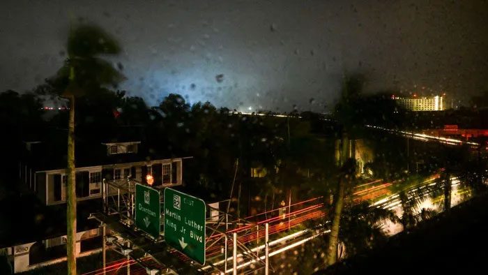 Hurricane Milton makes landfall in Fort Myers, Florida on October 9.