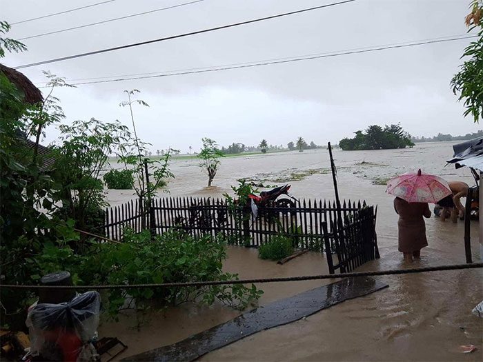 Initial images from the Philippines where Typhoon Trami passed.