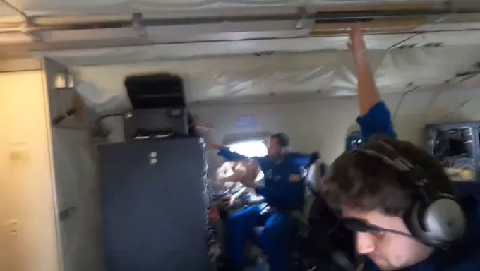 The moment of turbulence on the aircraft carrying NOAA meteorologists as they flew through Hurricane Milton