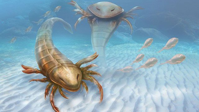 The giant sea scorpion existed millions of years ago.