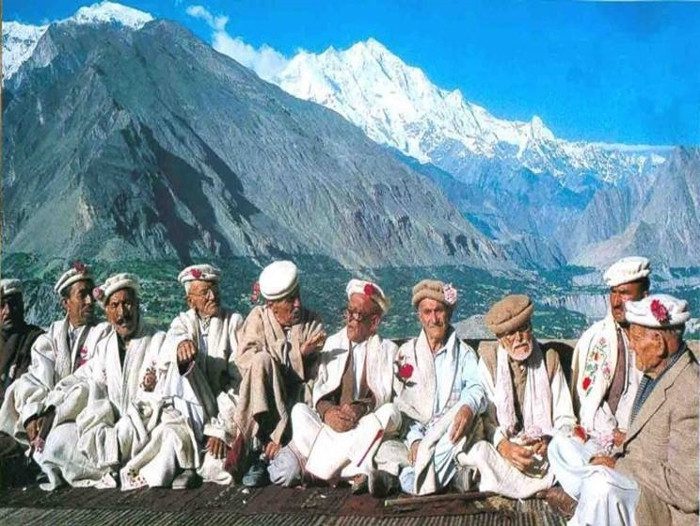 The residents of the Hunza tribe.