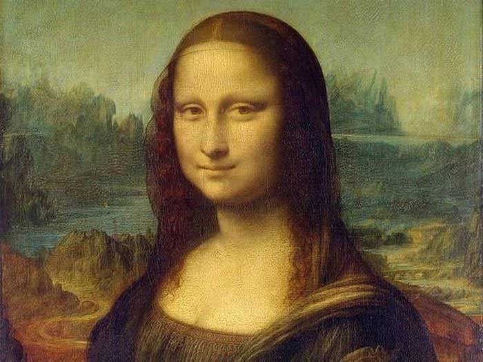 Mona Lisa painting.