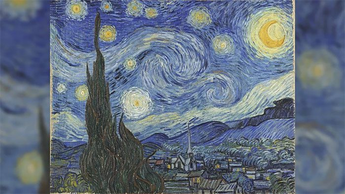 Van Gogh painted this while looking through the window of his room in the asylum