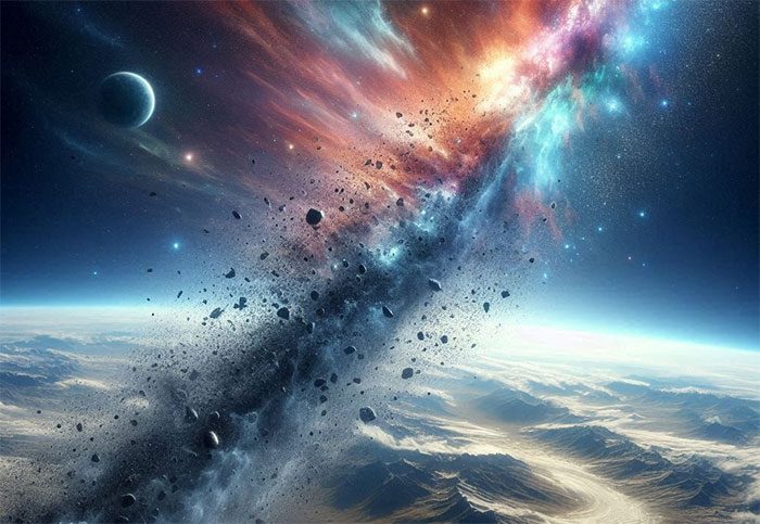 Cosmic dust streams may have seeded life on ancient Earth