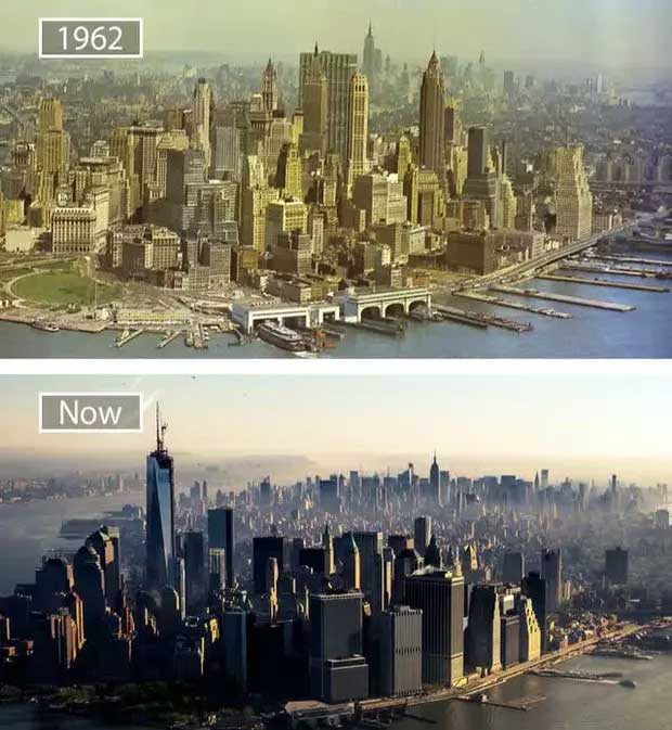 New York, USA - 1962 and now