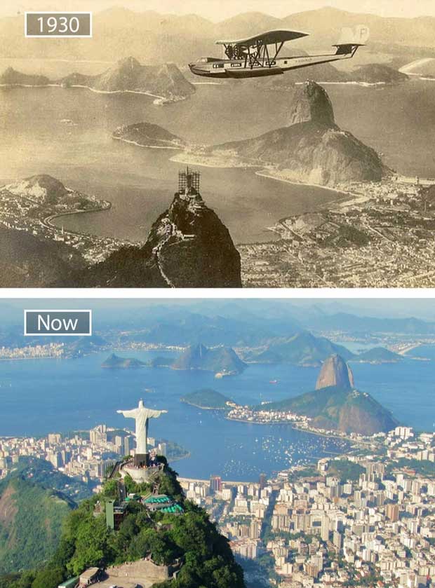 Rio de Janeiro, Brazil - 1930 and now