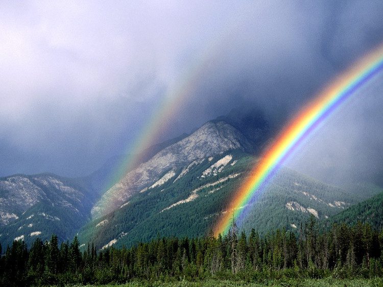 “Rainbow in the East, rainbow in the West means no rain but winds may arise.”