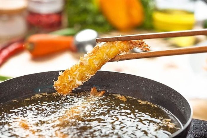 Nutrition experts recommend not frying at high temperatures.