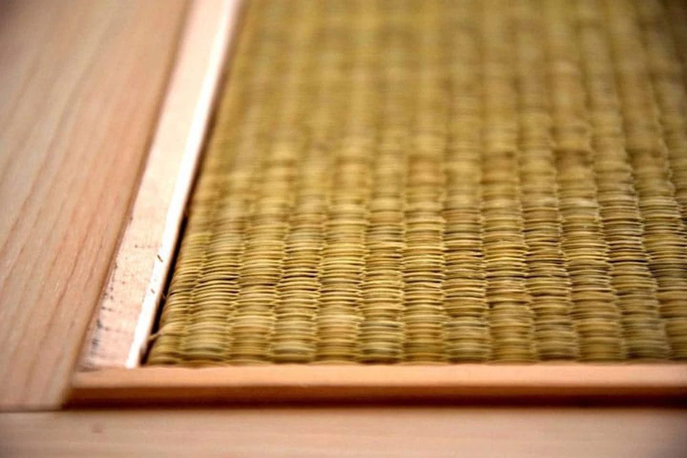 Japanese tatami mat.